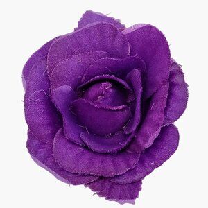 Purple Rose Hair Clip Vintage Floral Hairpin Retro Boho
